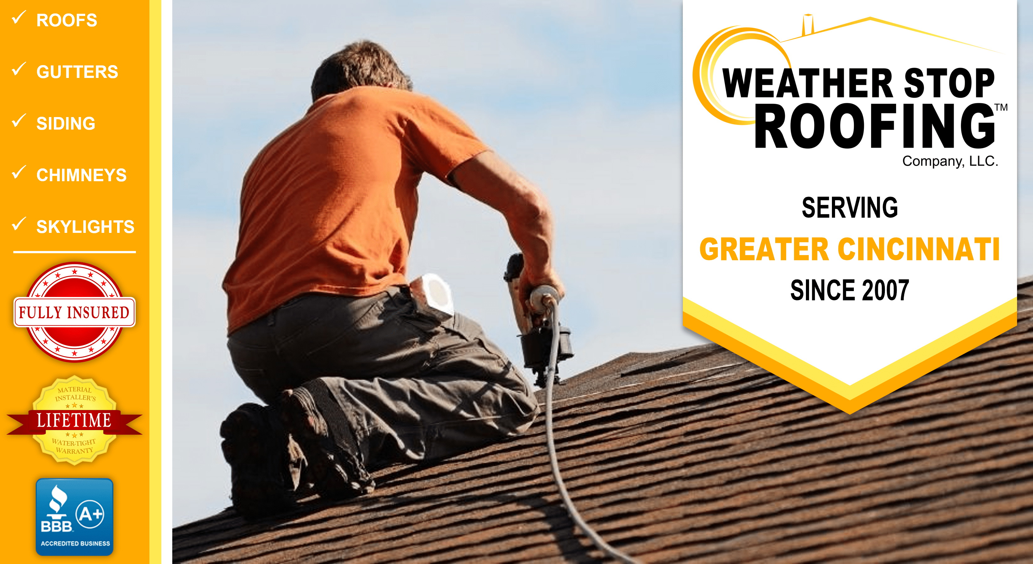 About Weather Stop Roofing Greater Cincinnati