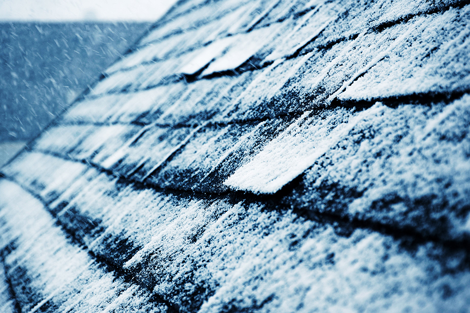 Shingle Roof With Snow