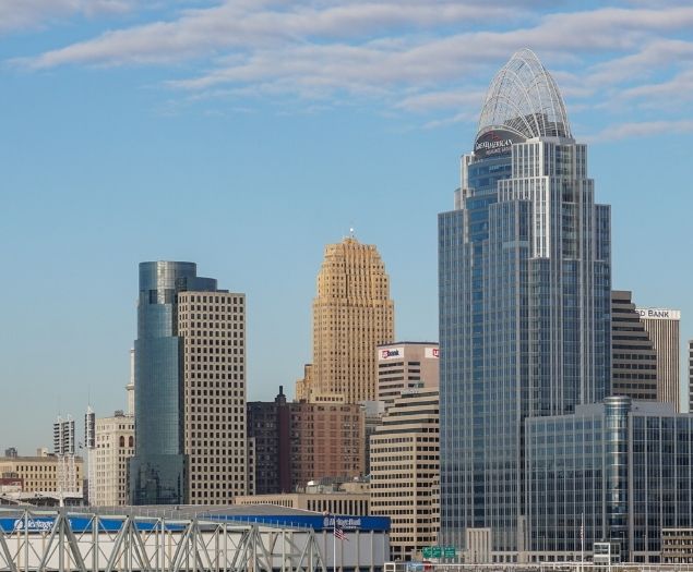 Cincinnati's skyline during the day