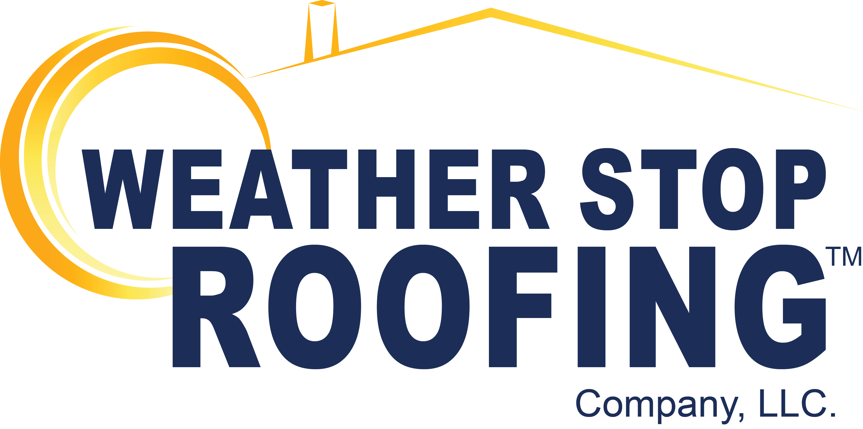 Weather Stop Roofing Logo - Blue