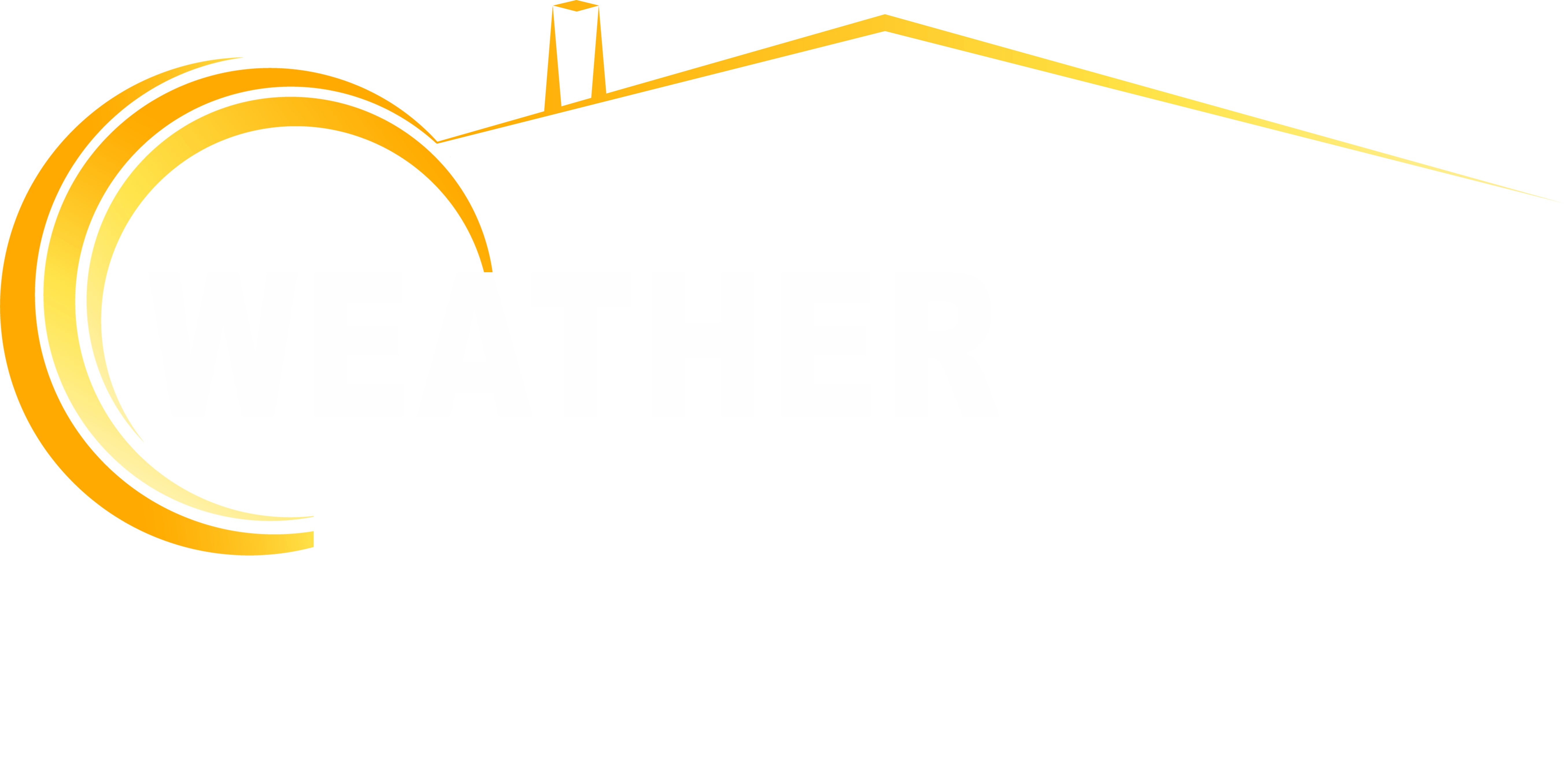 Weather Stop Roofing Home Logo White