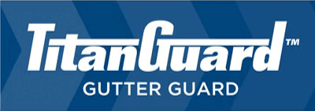 TitanGuard gutter guard logo installed by weather stop roofing